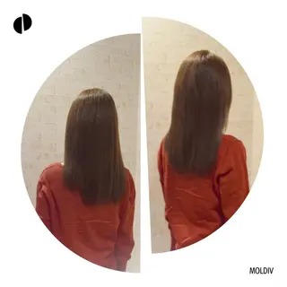 セミロング カラー ✨縮毛矯正✨髪質改善 ナカシマ ユミのヘアスタイル