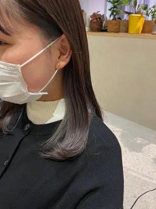 セミロング カラー SALOWIN京都河原町suite店所属・うる艶カラー/ 髪質改善/arisaのヘアスタイル