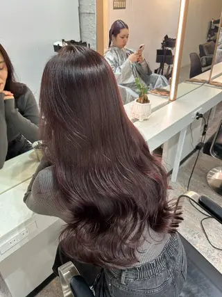 セミロング カラー レイヤーカット BLend 渋谷のヘアスタイル