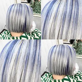 ショート カラー ハイトーン💫 エクステ💫maiのヘアスタイル