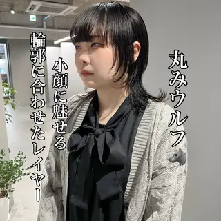 ミディアム 🐺立川のウルフ屋 さん🐺おかみ🐺のヘアスタイル