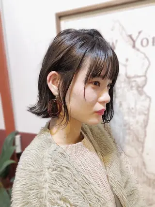 ショート カラー ノグチ ユウキ/ボブのヘアスタイル