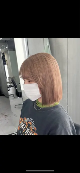 ショート カラー 暖色/まろベージュ/ シカタユウカのヘアスタイル