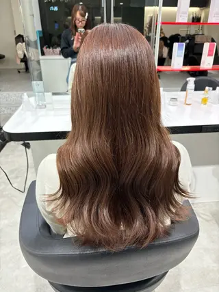 セミロング Wカラー/暖色/べ ージュりく©︎🐝のヘアスタイル