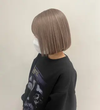 ミディアム 🎀ハイトーン・ボブ 心斎橋【あやか】🎀のヘアスタイル