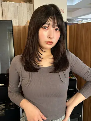 ミディアム カラー 🎀asumi/艶 カラー/髪質改善🎀のヘアスタイル