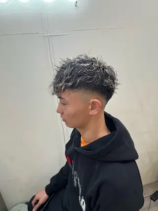 ショート カラー パーマ メンズ WEST OLAND加藤圭介のヘアスタイル