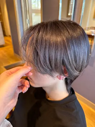 ミディアム 韓国風ﾊﾟｰﾏ❁﻿ fu-ka❁艶ｶﾗｰのヘアスタイル