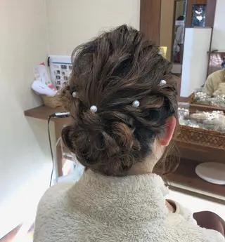 ロング カラー パーマ ヘアアレンジ キッズ ネイル マツエク・マツパ hair  mode RITZ所属・★ 里奈★のヘアスタイル