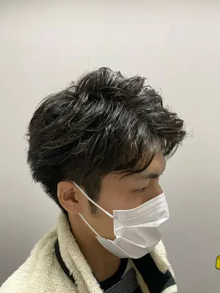 ショート パーマ メンズ 柳澤 和也のヘアスタイル