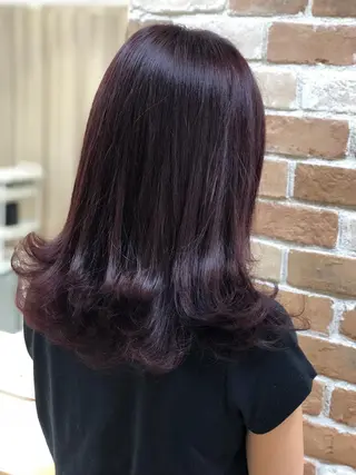 セミロング カラー SHIRATORI MITSUKIのヘアスタイル