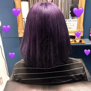 ミディアム カラー アオイ🩵暖色 /まろやかカラーのヘアスタイル