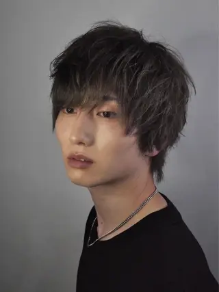 ミディアム カラー メンズ EN所属・EN 長澤 友吾のヘアスタイル