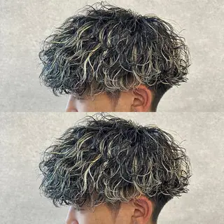 カラー パーマ メンズ 🔥メンズカット＋ パーマの達人🔥のヘアスタイル