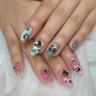 ネイル ネイル/耳つぼ 🖤RIKOのネイルデザイン