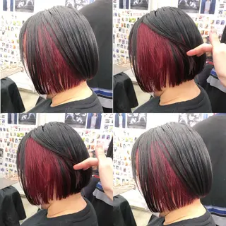 ショート カラー 推しカラー✨ オタク美容師ユウカのヘアスタイル