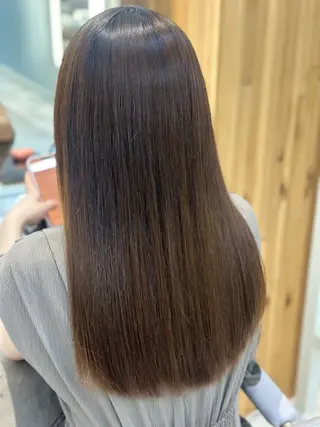 ロング oto🎀×美髪× シースルー前髪🤍のヘアスタイル