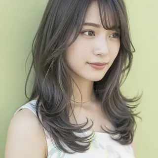 ロング カラー Halo/長居美容室 ショート/ROKIのヘアスタイル
