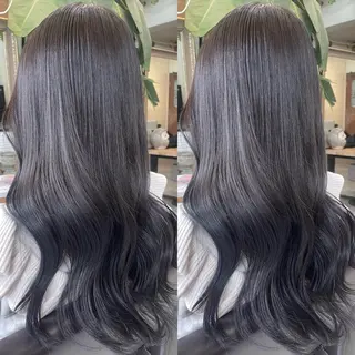 セミロング カラー 艶カラー/ハイトーン Anjuのヘアスタイル