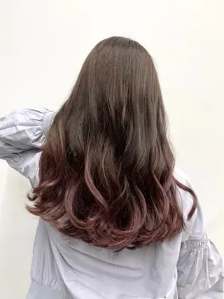 ロング カラー パーマ 巻けるケア縮毛矯正✨ ケアカラー✨山下のヘアスタイル