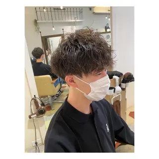 ショート パーマ メンズ 菊池大一 溝の口パーマのヘアスタイル