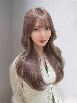 ロング カラー MIRAC所属・Ryoichi⛓️ 韓国ヘア/ハイトーンのヘアスタイル