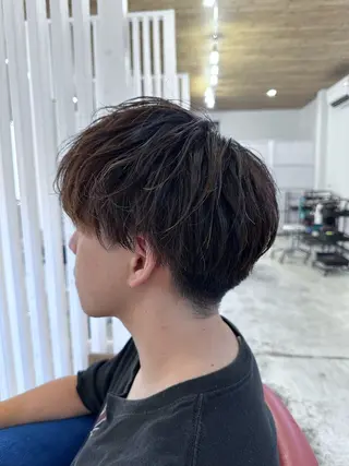 ミディアム メンズ 椎木 琉聖のヘアスタイル