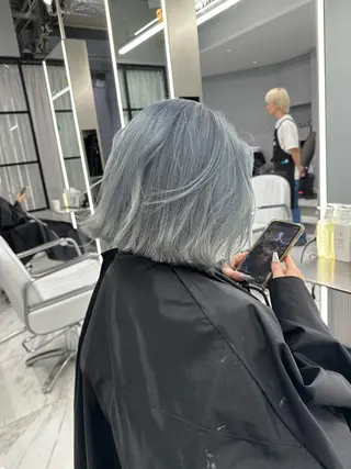 ミディアム カラー 最高級髪質改善 🦄ブリーチYUGOのヘアスタイル