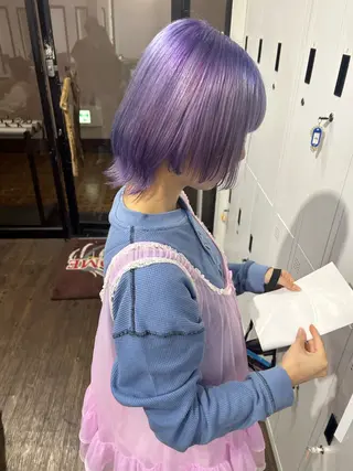 ショート カラー Yui. ハイトーン/パーマ/のヘアスタイル