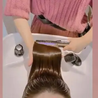 ロング GO TODAY シェアサロン 銀座Arc店所属・デジタルパーマ🫧 韓国風ヘア🫧サクラのヘアスタイル