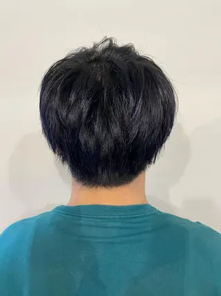 ショート カラー パーマ ヘアアレンジ メンズ メンズパーマの巨匠 鈴木純のヘアスタイル