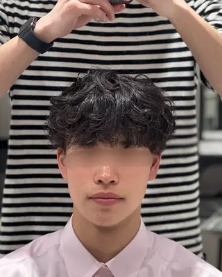 パーマ メンズ 曲がる縮毛/カルマパ ーマ/池袋/横村大全のヘアスタイル