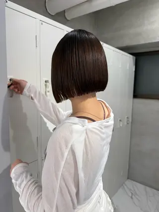 sena⌇ボブ ⌇透明感カラー🦙♡のヘアスタイル