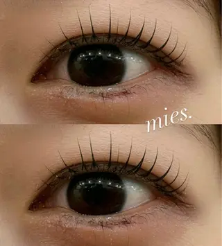 マツエク・マツパ miesnails.by eyelash所属・田中 里奈のマツエク・マツパデザイン