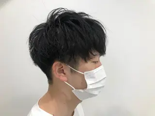 パーマ メンズ BABY 艶髪暗髪ヘア💖達人のヘアスタイル