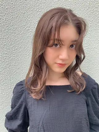 セミロング カラー KANA/ボブ/ インナーカラー/艶髪のヘアスタイル