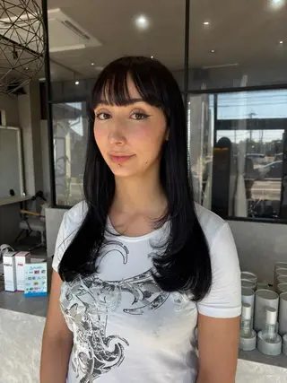 ロング つちくら あみのヘアスタイル