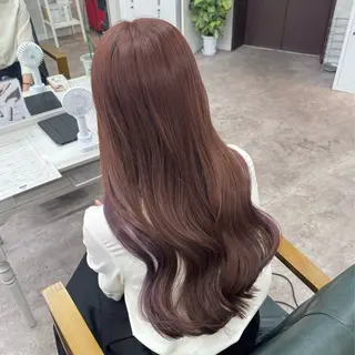 ロング カラー JUNSHIN🦋 ヘアセット／カラーのヘアスタイル