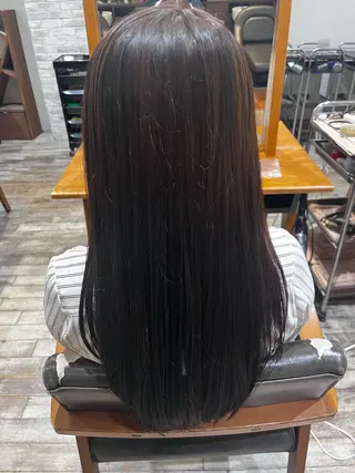 セミロング カラー 平居 舞白のヘアスタイル