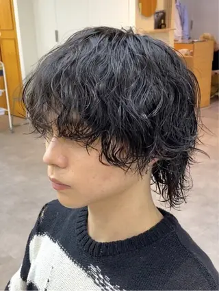 ショート パーマ メンズ green所属・🍀HIROTO メンズカット🍀のヘアスタイル