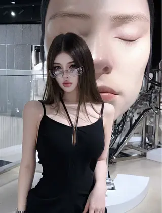 ロング カラー 海野翔吾🇨🇳 ワンホンレイヤーのヘアスタイル