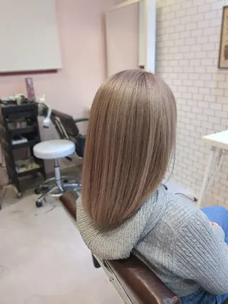 ミディアム カラー アグヘアーヴィズ 永山店所属・菅原 涼のヘアスタイル