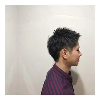 ショート カラー パーマ メンズ Joshua / 素髪改善のヘアスタイル