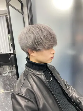 ショート カラー メンズ ミルボンAujua認定サロン Ria  OSAKA 梅田所属・メンズ、エクステ特化 Ryuのヘアスタイル