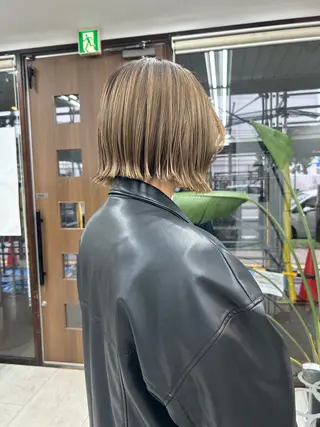 ミディアム ダブルカラー/韓国 ヘア/さわのあかねのヘアスタイル