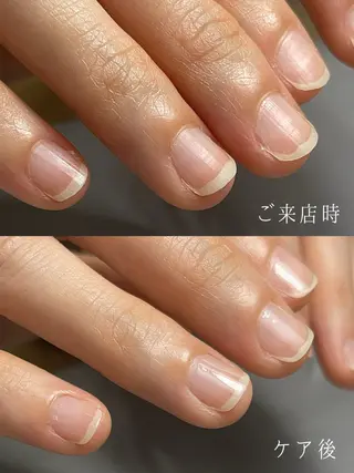 ショート Aim* 深爪・自爪育成専門店のネイルデザイン