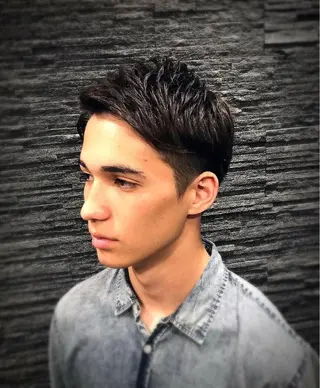 ショート カラー パーマ メンズ プレミアムバーバーヒロ銀座所属・成田 知佳のヘアスタイル