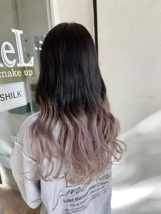 ロング カラー 髪質改善/ストレート /透明感/西川奈穂のヘアスタイル