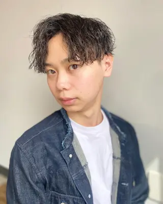 ミディアム パーマ メンズ 🔹YUTA🔹 メンズパーマのヘアスタイル
