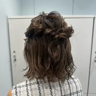 ミディアム ヘアアレンジ なりた るいのヘアスタイル